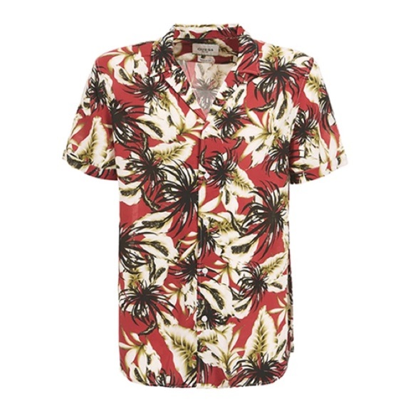 New GUESS Men's Resort Shirt Regular Fit SZ XL - Picture 6 of 8